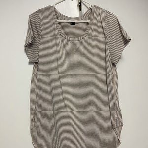 Gray/Mauve Stripe T-shirt